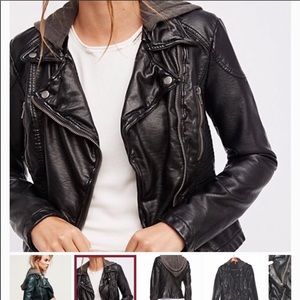 Free People Vegan Leather Jacket